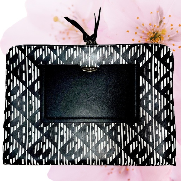 henri bendel Other - HENRI BENDEL laptop case New York Double Zipper, Saffiano Leather